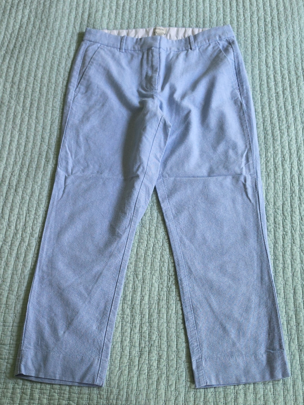Like New! J. Crew Sky Blue Capri Pants 4